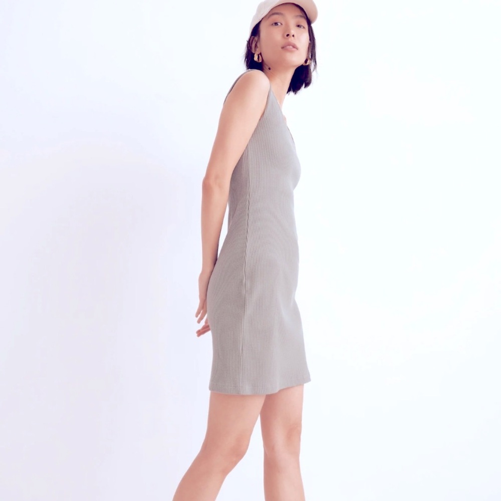 Madewell distant grove ribbed bodycon dress